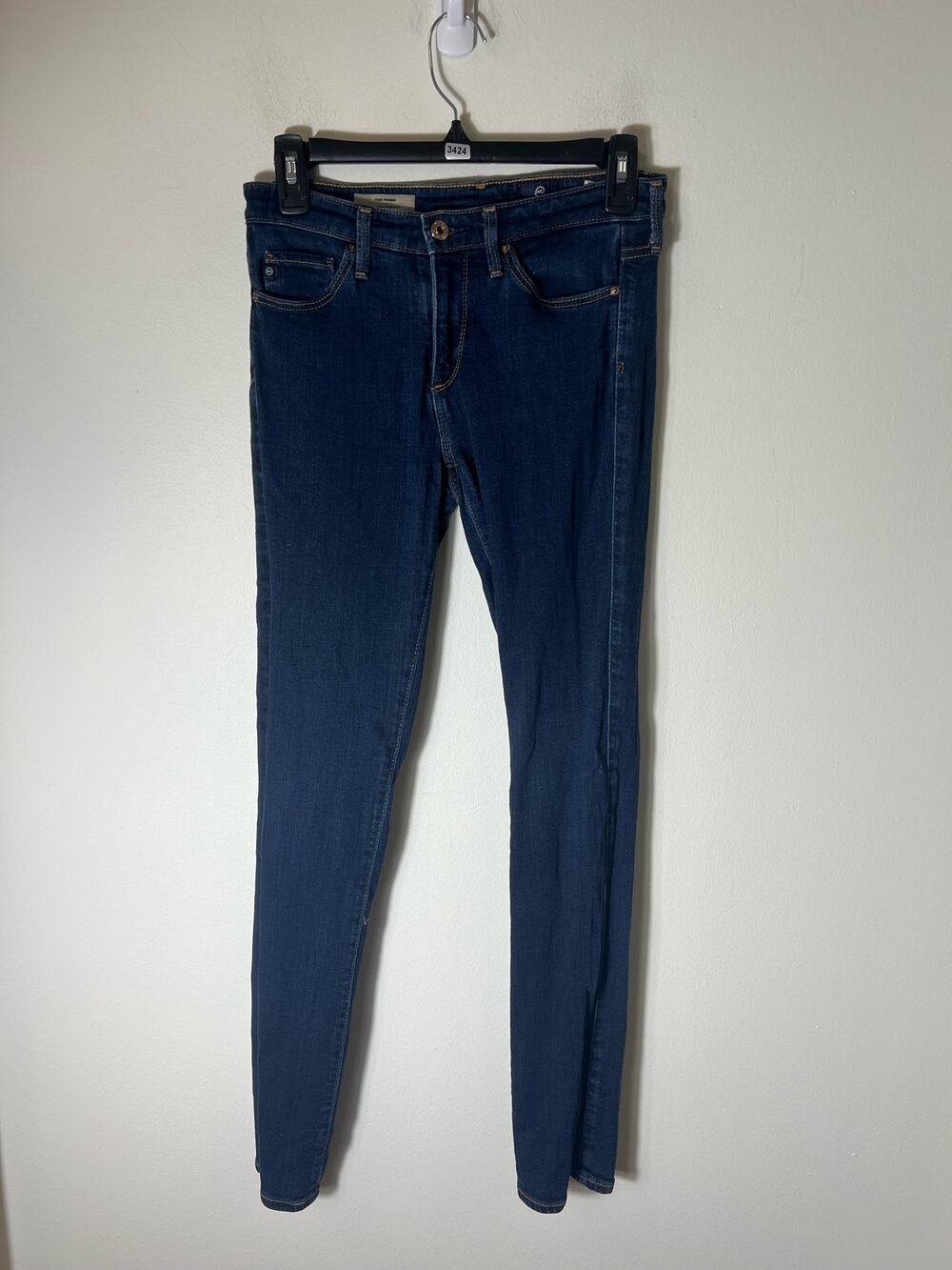 AG Denim Dark Wash Skinny Blue Jeans Sz 25
